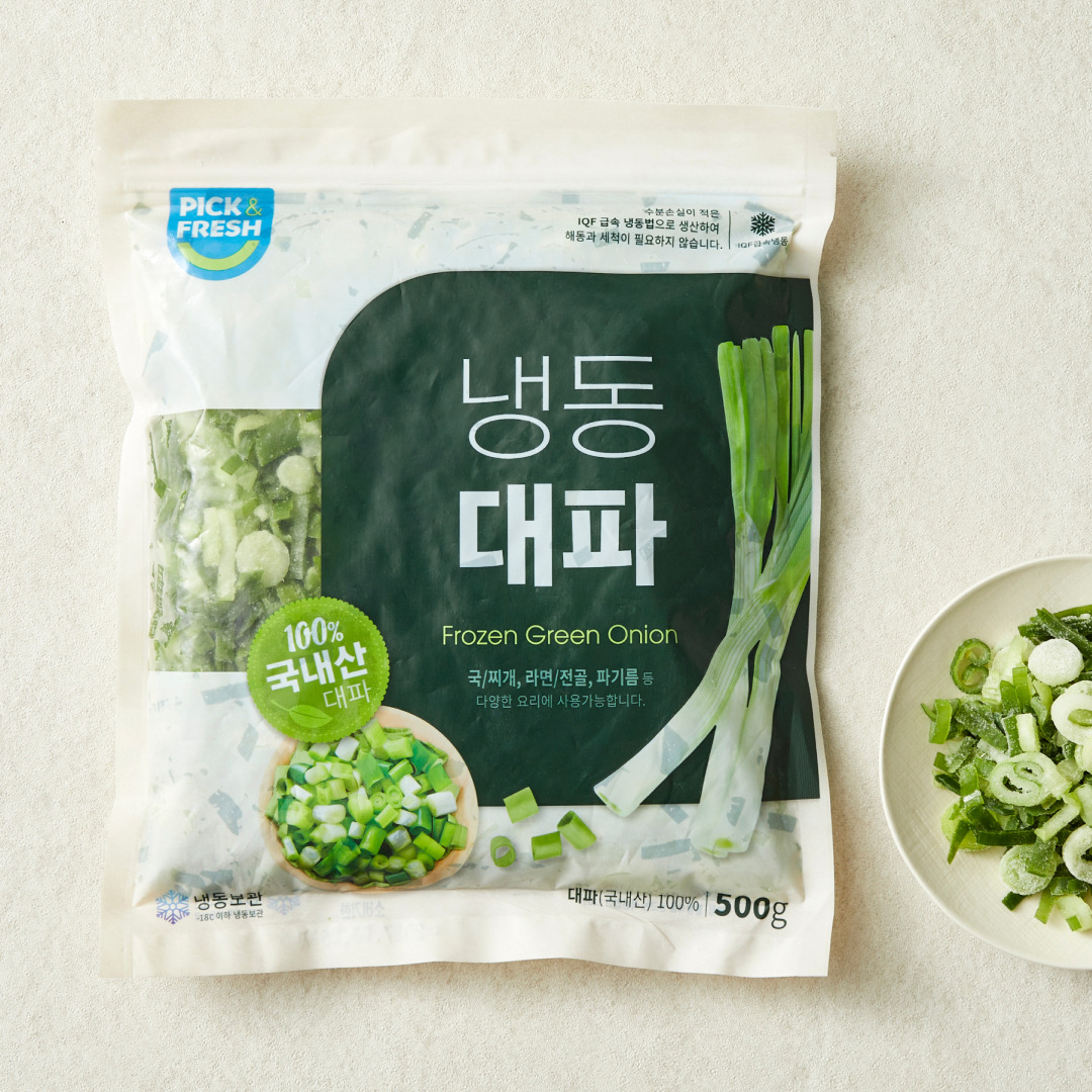 국산 냉동 대파 500g