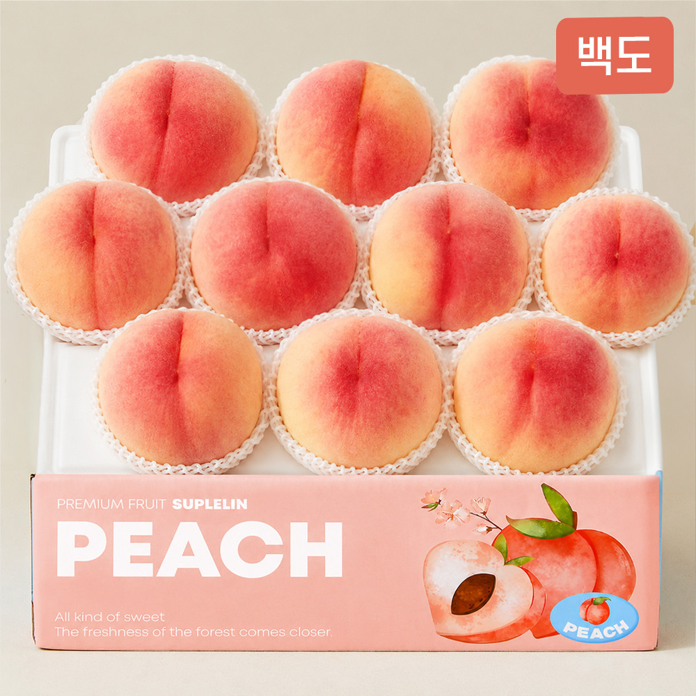 [CJ더마켓] 수플린 백도 복숭아 2.5kg