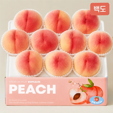 수플린 백도 복숭아 2.5kg
