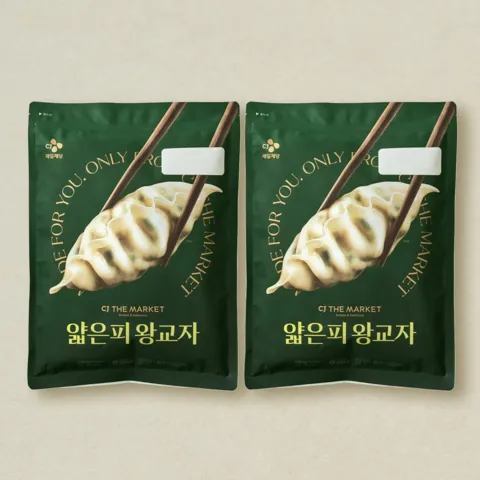 [더마켓 ONLY]얇은피 왕교자 1.05kgX2개