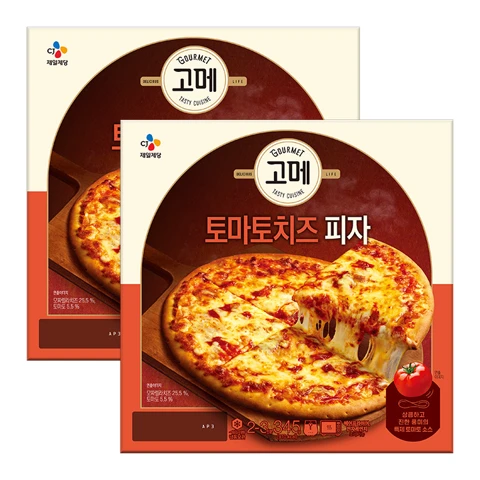 고메 토마토치즈피자345gX2번들(유통기한 : 2026-04-07)