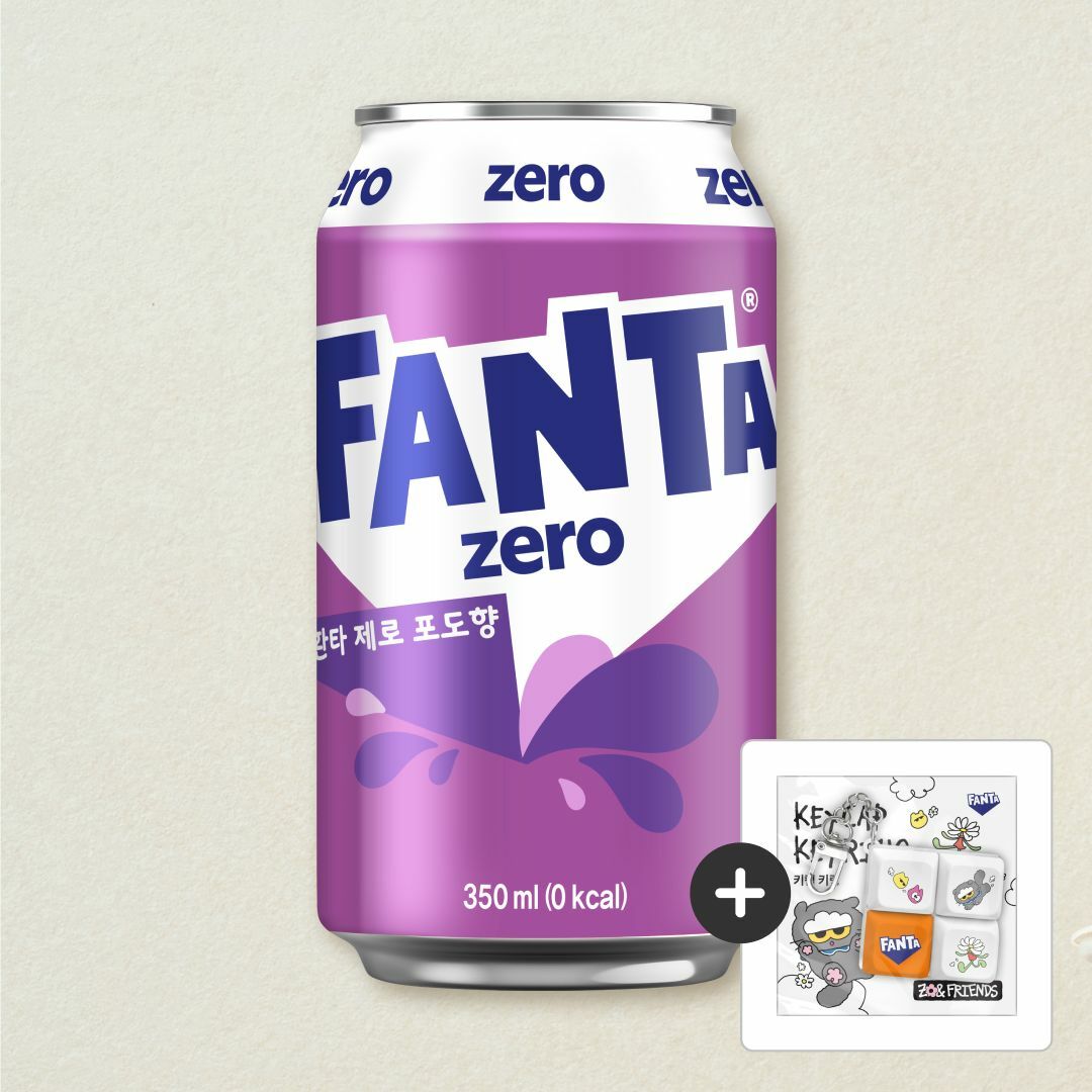 환타 제로 포도 350ml X24 + [증정]조이프렌즈 키캡키링
