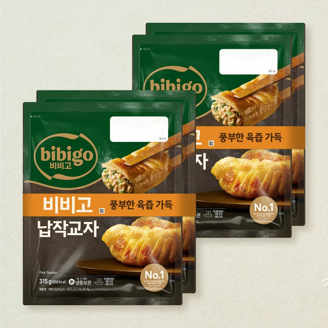 [CJ더마켓] 비비고 납작교자 315gX2개X2개