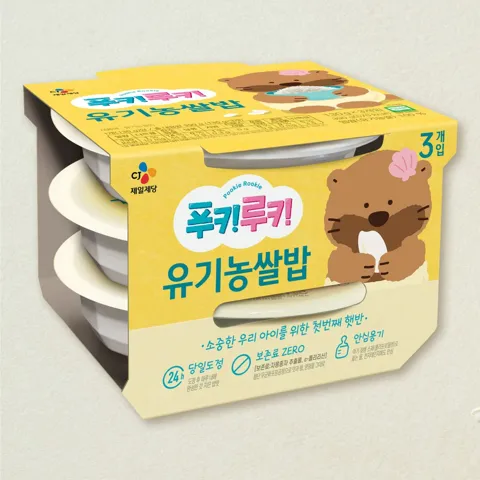 [박스특가]푸키루키 유기농쌀밥 130gX3번들X12개(총36개)