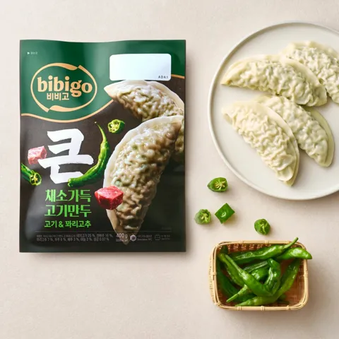 비비고 채소가득만두 꽈리고추400g