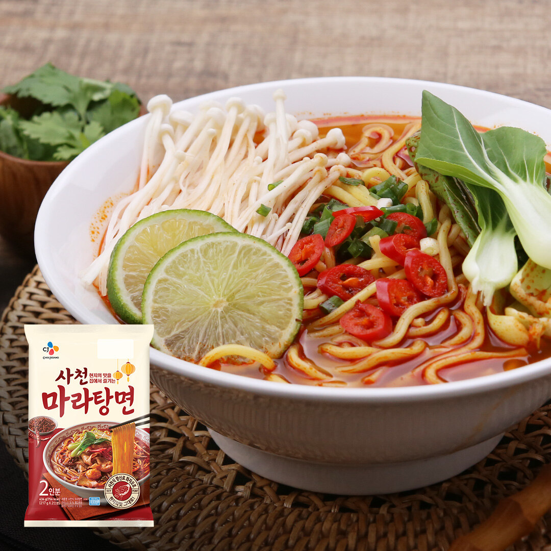 CJ 사천마라탕면 2인분 434g