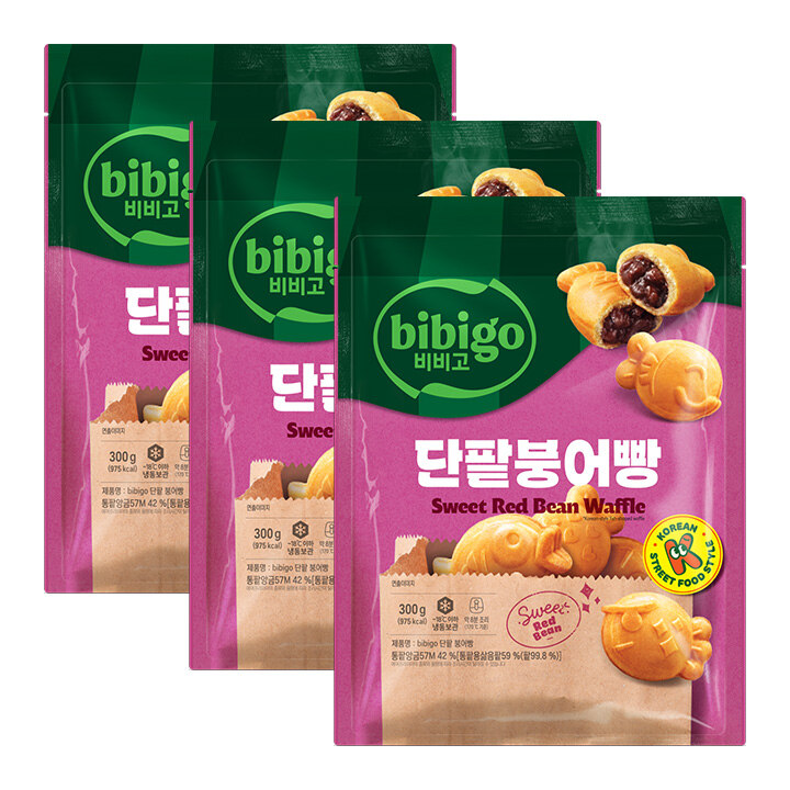 비비고 단팥붕어빵 300g X3개