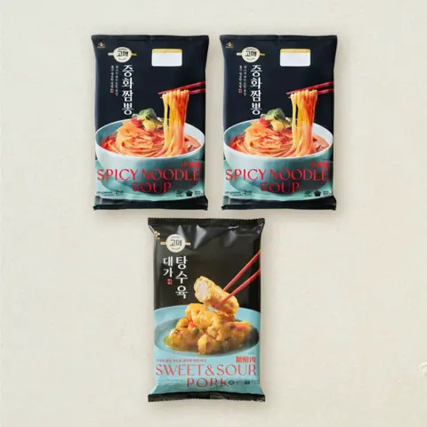 [중식세트]고메 중화짬뽕 652gX2개+대가 탕수육 390g