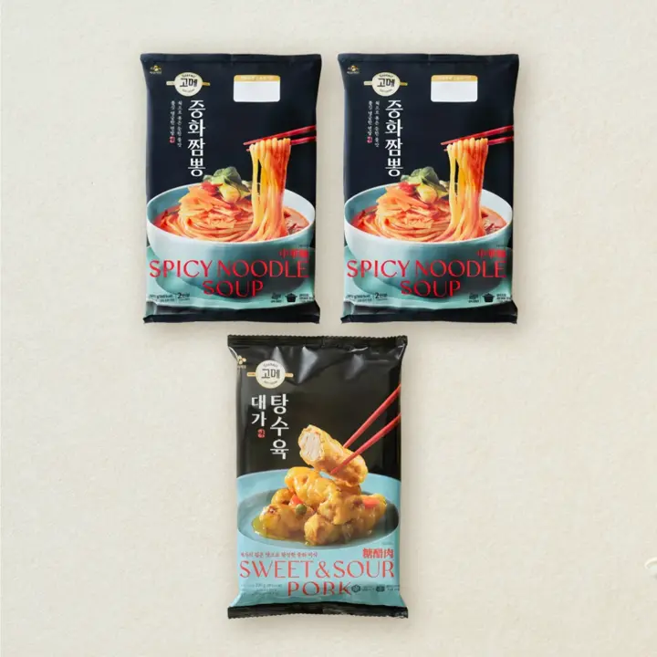 [중식세트]고메 중화짬뽕 652gX2개+대가 탕수육 390g