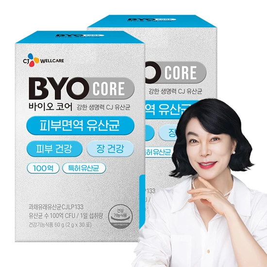 바이오코어 피부면역 유산균 30포(1개월)X 2개