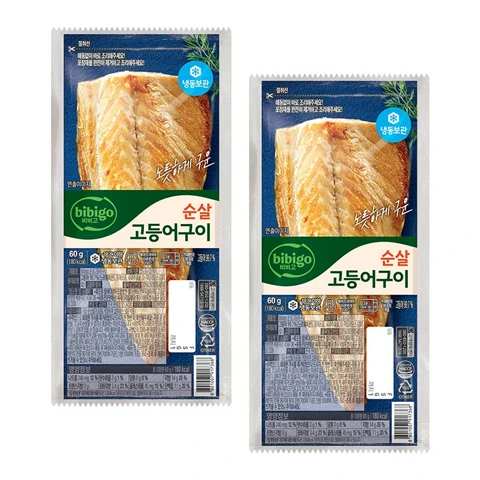[첫구매전용] (냉동)비비고 순살 고등어구이 60gX2개