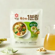 백설 육수에는 1분링 야채 80G