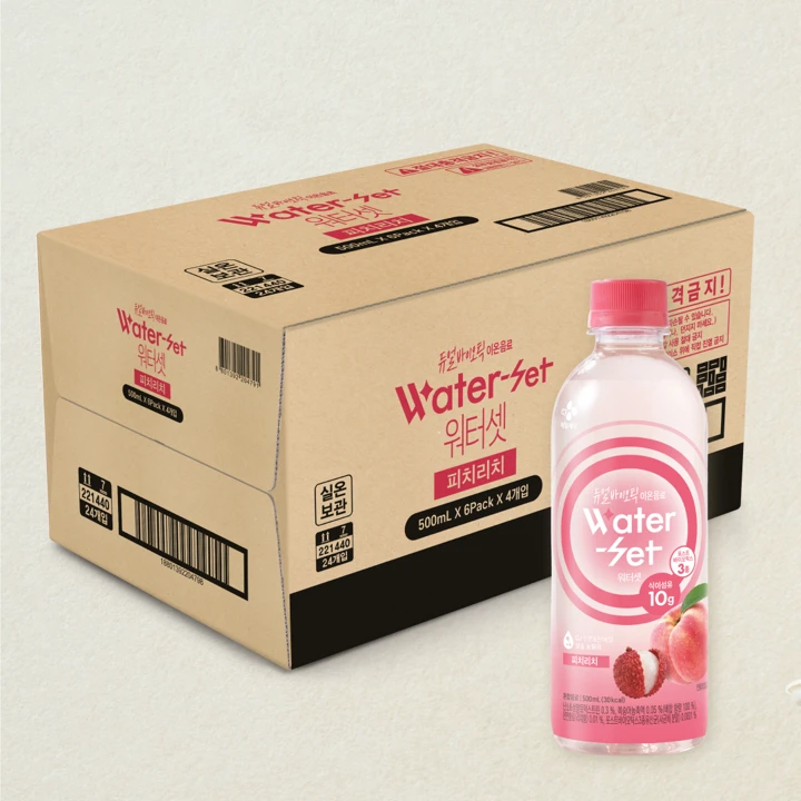 워터셋 피치리치 500ml, 24개