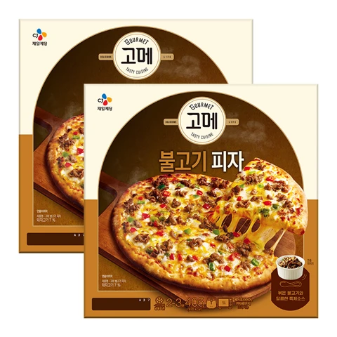 [500개한정]고메 클래식 불고기 피자 405gX2개
