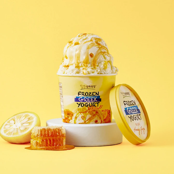 상하목장 프로즌 그릭요거트 Delight 허니유자 350ml 3입