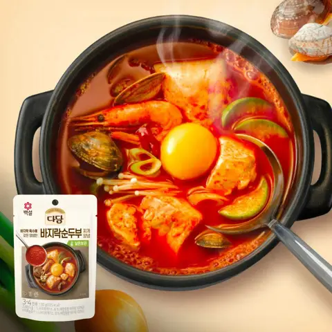 다담 바지락순두부찌개양념 130g