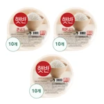 햇반 백미 실속 SET 30개(큰공기300G X10 +백미210G X 10 + 작은공기 130G X 10)