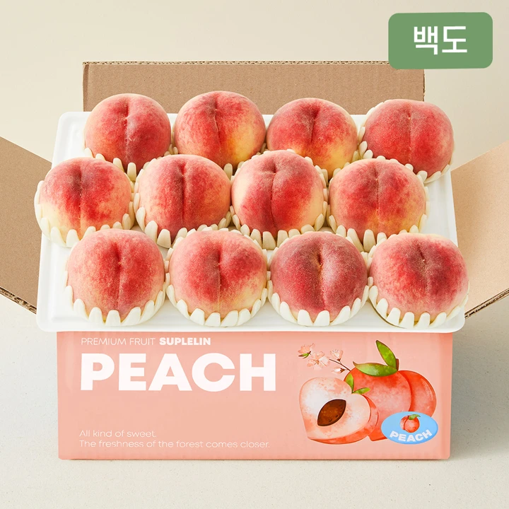 수플린 백도 복숭아 2.5kg