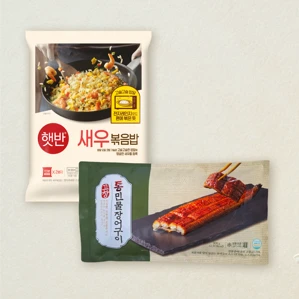 햇반 새우 볶음밥 420gX1개+고창 통 민물장어구이 800g (4-6미)X1개