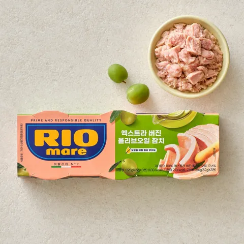 리오마레 엑스트라 버진 올리브오일참치 195g (65g*3입)