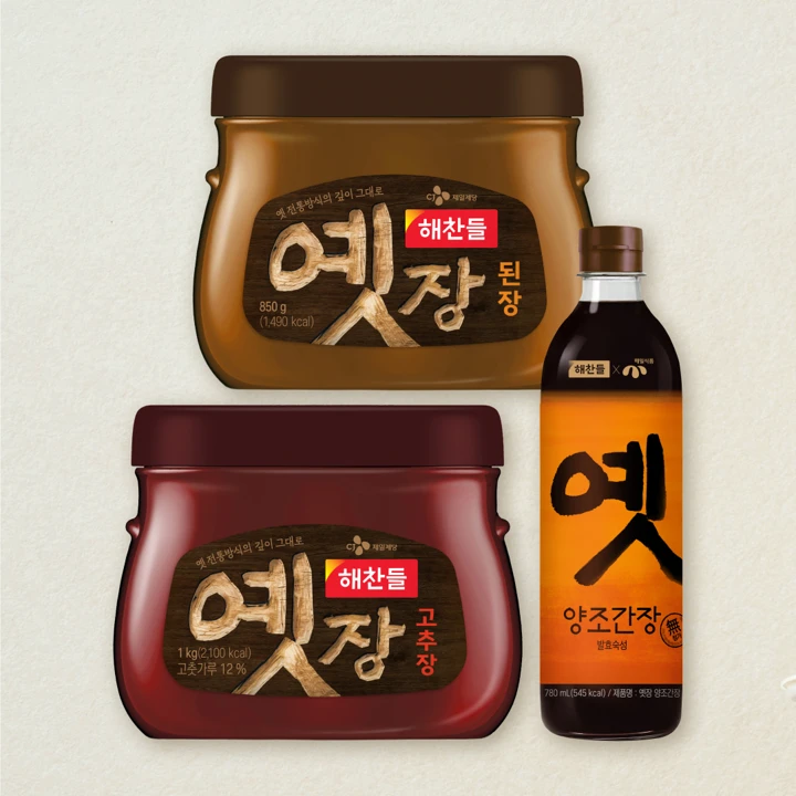 [무료배송]옛장 된장 850g+옛장 고추장 1kg+옛장 양조간장 780ml