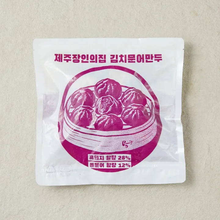 제주 장인의집 김치문어만두 350g