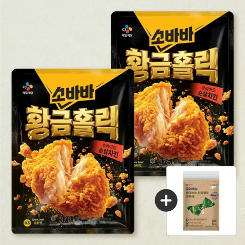 [생분해 행주 증정] 소바바 황금홀릭 순살 375gX2개