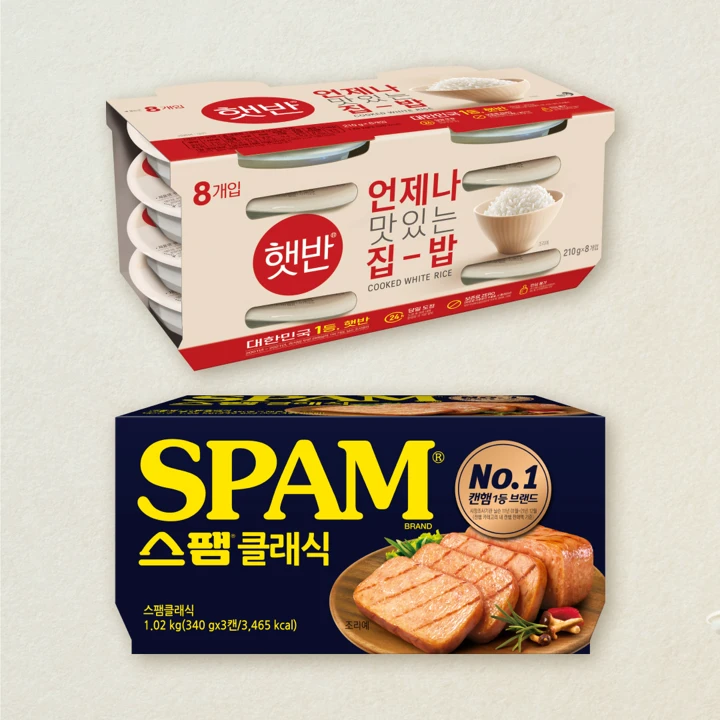 [정석조합]햇반 210gX8개+스팸 클래식 340gX3개