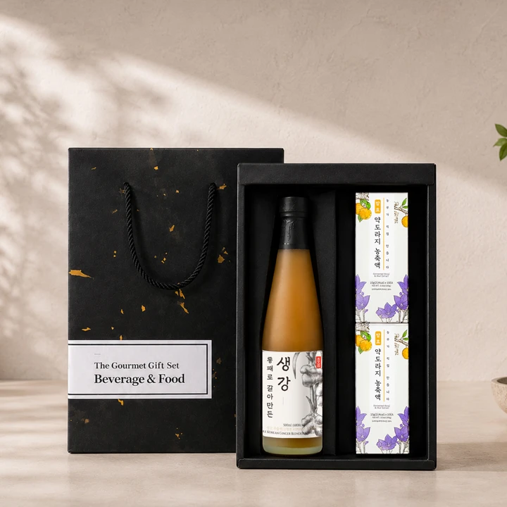 [26추석 선물세트]통째로 갈아 생강500ml&약도라지농축액10p