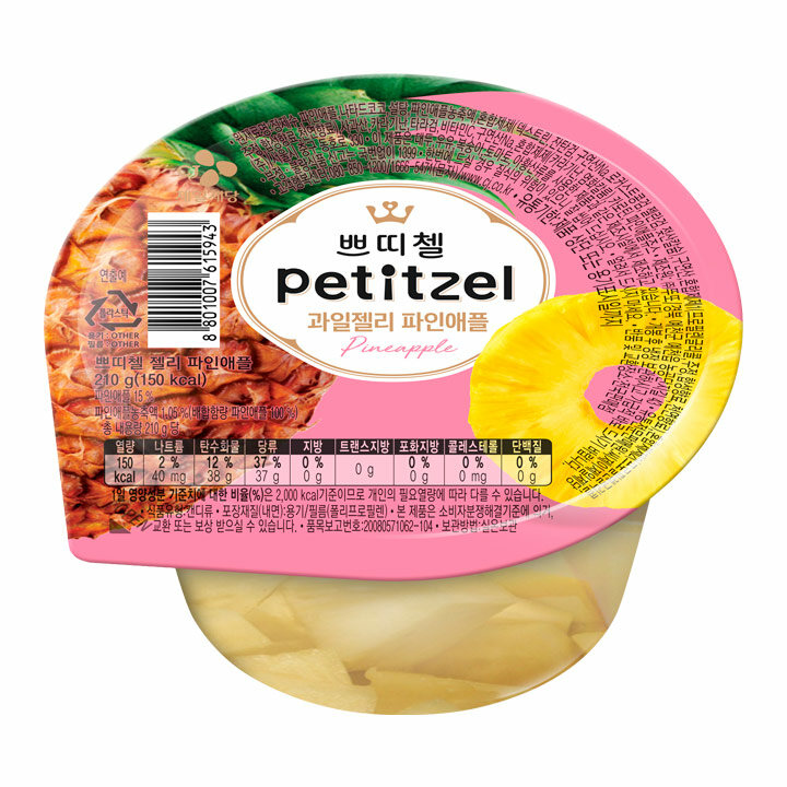 쁘띠첼 과일젤리 파인애플 210g