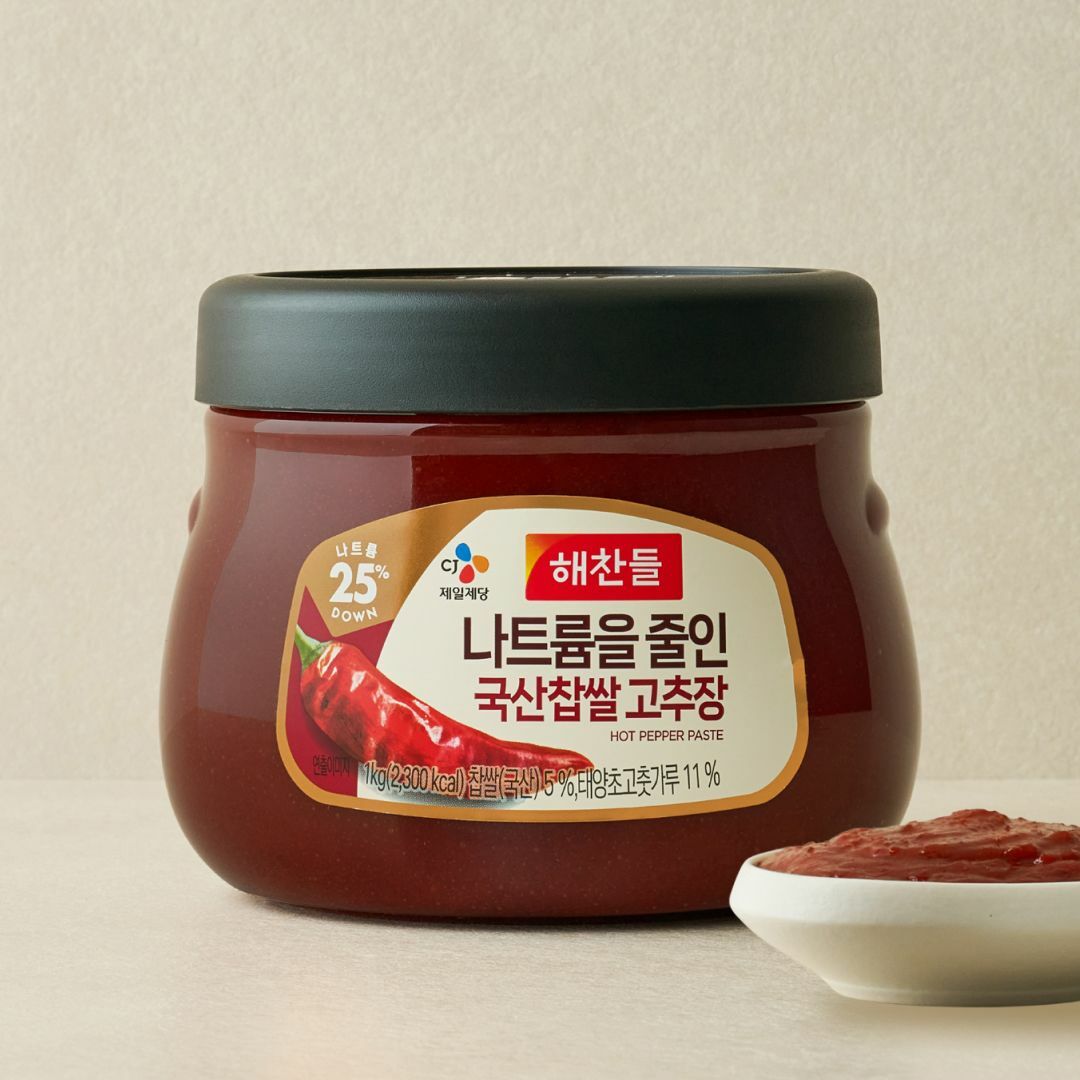 해찬들 나트륨을 줄인 국산 찹쌀 고추장 1kg