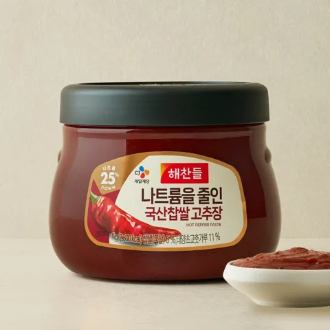 해찬들 나트륨을 줄인 국산 찹쌀 고추장 1kg
