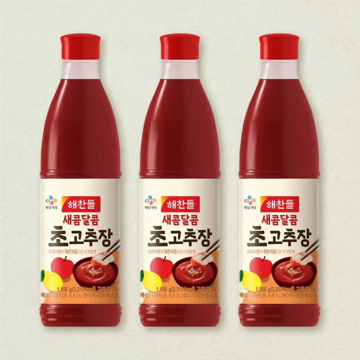 [대용량]해찬들 새콤달콤 초고추장 1050gX3개