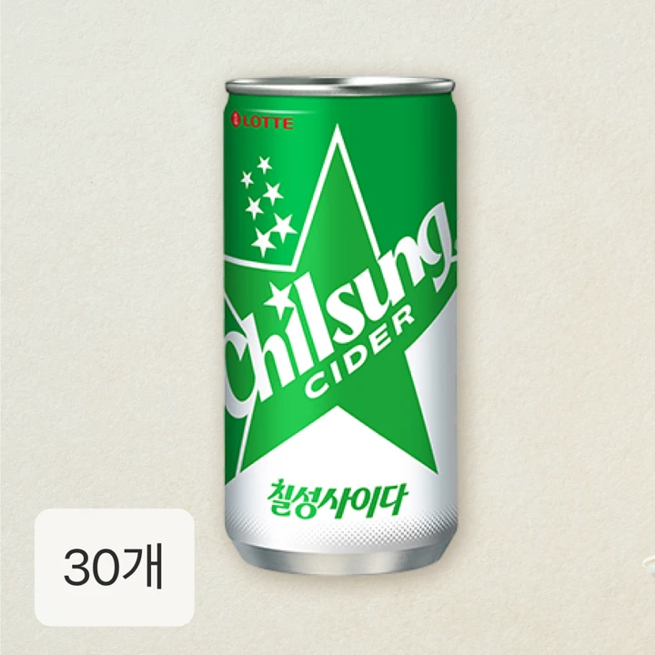 칠성사이다 210ml x 30캔
