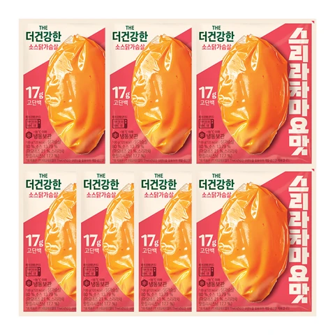 [무료배송] 더건강한 소스 닭가슴살 스리라차마요맛 100gX7개