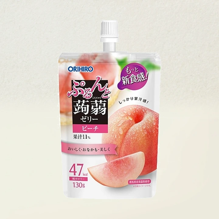 오리히로곤약젤리복숭아맛130g