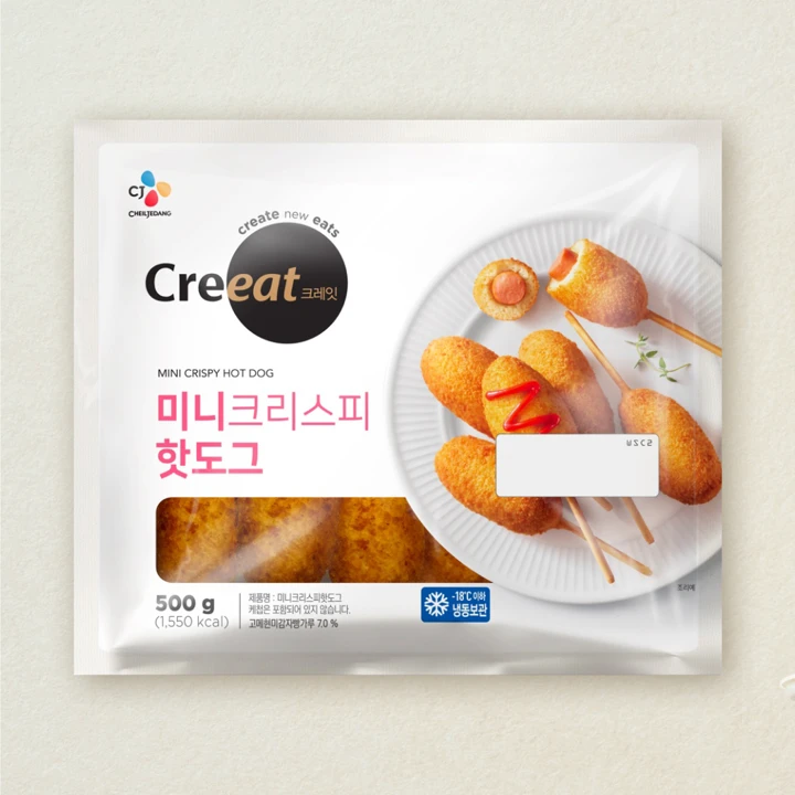 크레잇 미니크리스피 핫도그 500g