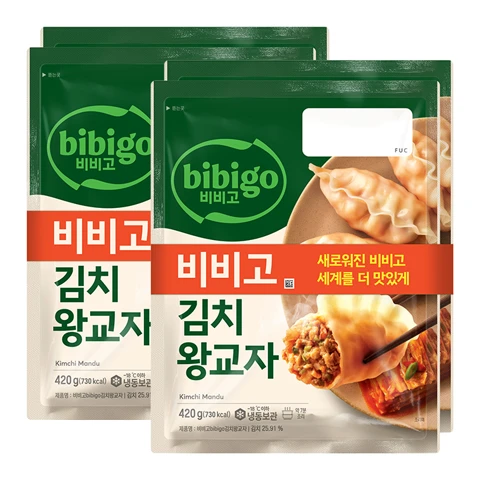 [700개한정]비비고 김치 왕교자 420gx2개X2개