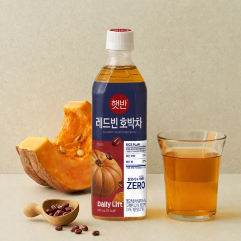 햇반 레드빈 호박차 500mlX6개