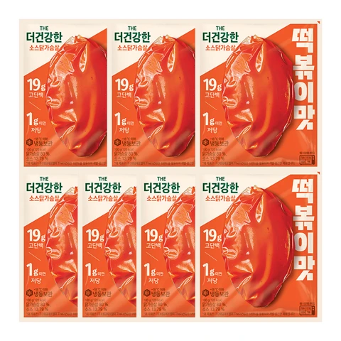 The더건강한 소스 닭가슴살 떡볶이맛100gX7개