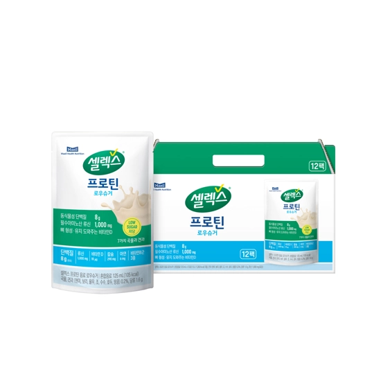 셀렉스 프로틴125ml 파우치음료 로우슈거 125ml x 12입