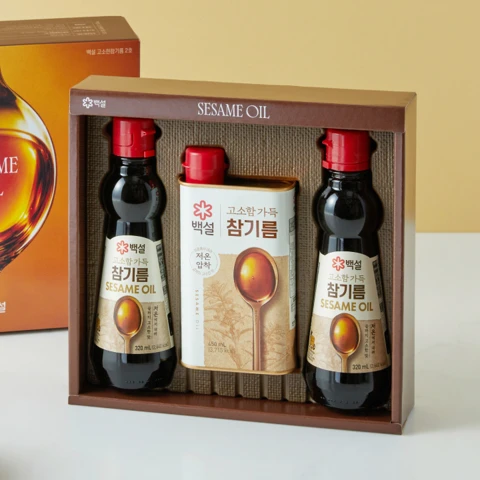 [26추석 선물세트]백설 고소함가득참기름 2호