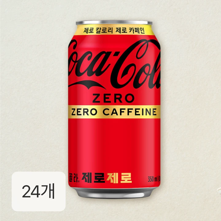 코크제로 제로카페인 350ml X24