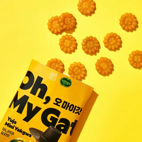 도시곳간x비비고 오마이갓 미니약과 유자