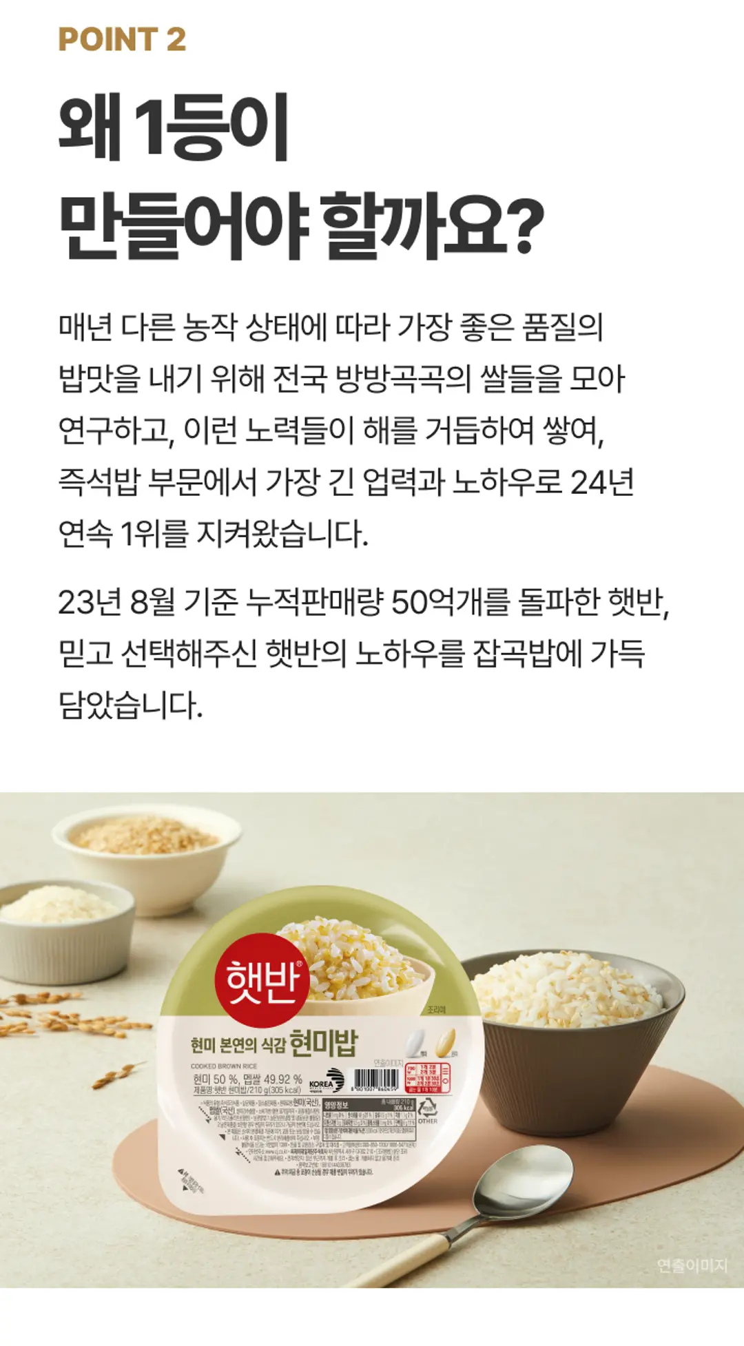 햇반 현미밥 조리법 가이드 — 전자레인지 700W 2분 및 1000W 1분 30초, 끓는 물 10분 조리시간