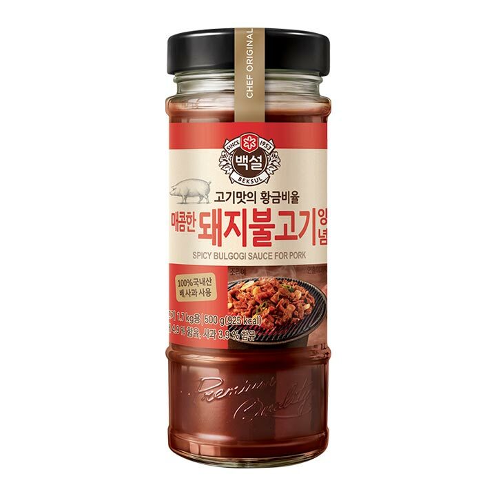 백설 매콤한 돼지불고기양념 500g | 상품상세 | CJ더마켓 - CJ제일제당 공식몰