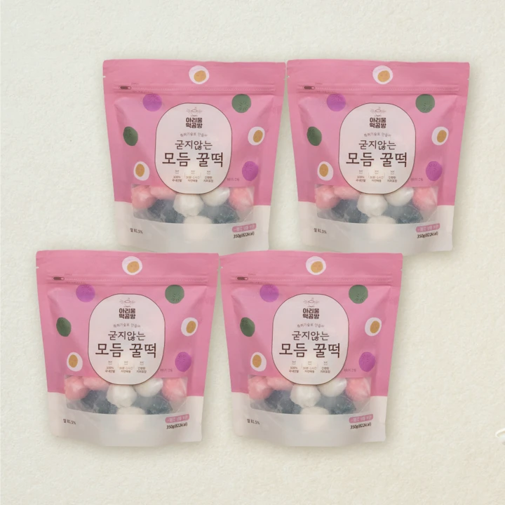 아리울 꿀떡 350g*4봉 (벌크)