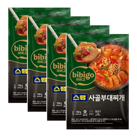 [국물맛집] 비비고 스팸사골부대찌개 700gX 4개