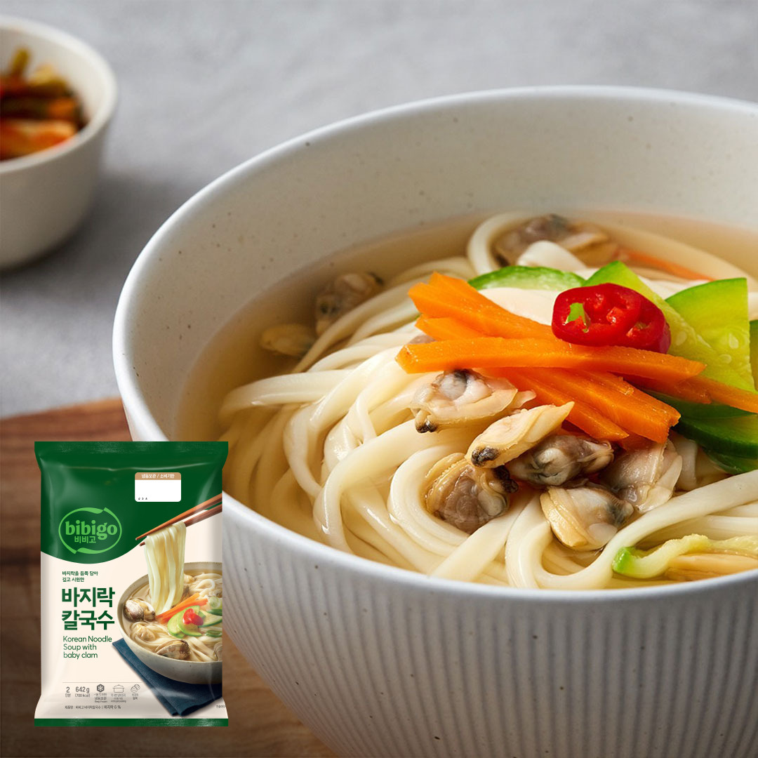 비비고 바지락칼국수 642g (2인분)