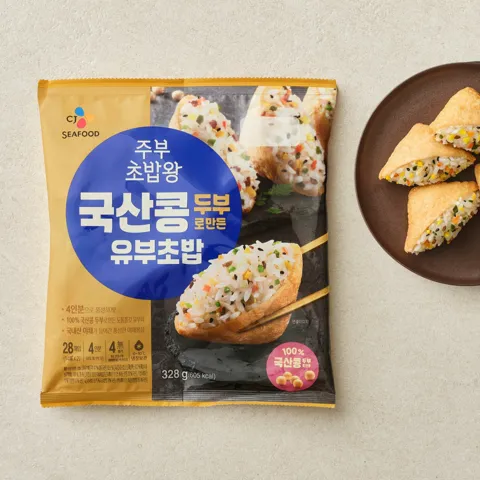 주부초밥왕 국산콩 유부초밥 328g